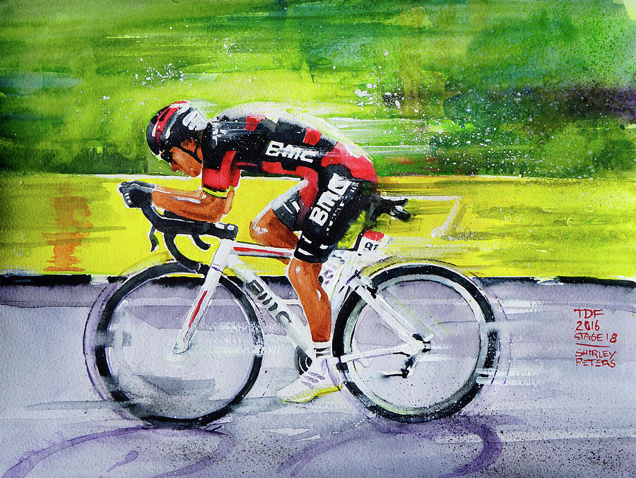 Richie Porte Painting by Shirley Peters
