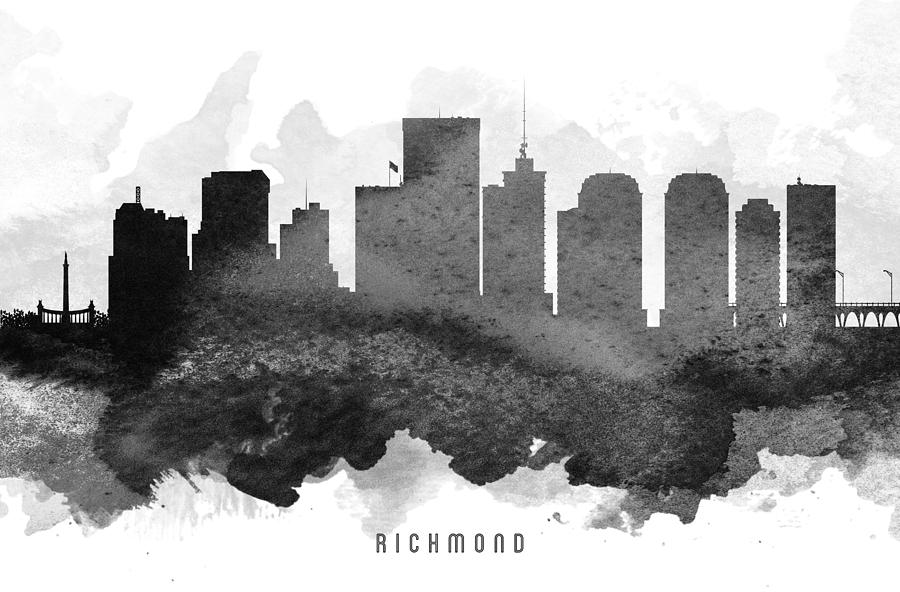 Richmond Cityscape 11 Painting by Aged Pixel - Fine Art America