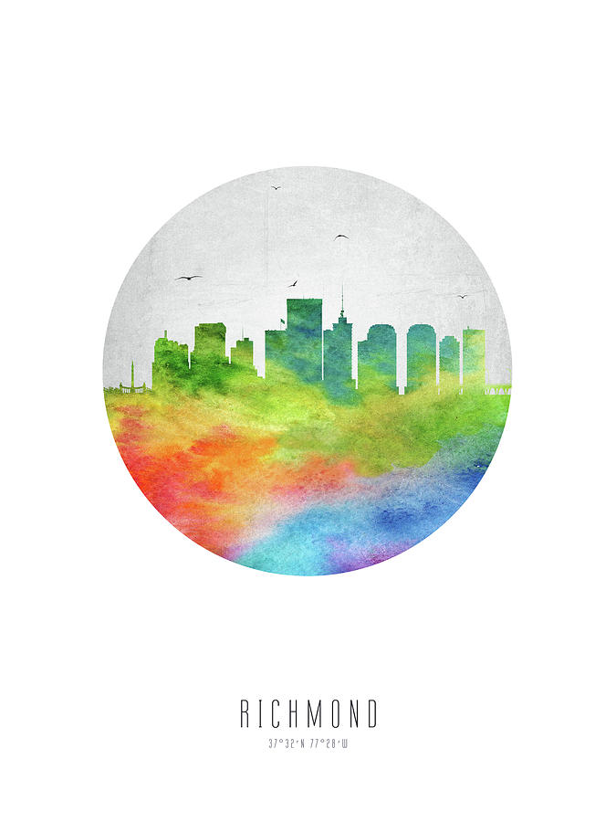 Richmond Skyline Usvari20 Digital Art