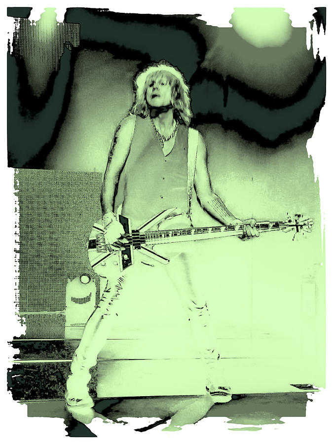 Def Leppard Photograph - Rick Savage - Def Leppard by David Patterson