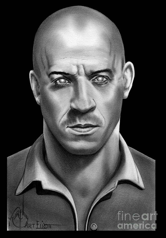 Vin Diesel Drawing By Geraldine Myszenski - vrogue.co