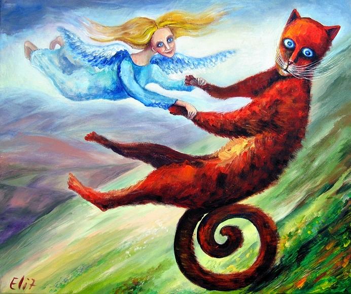 Madness Painting - Ride The Tail by Elisheva Nesis