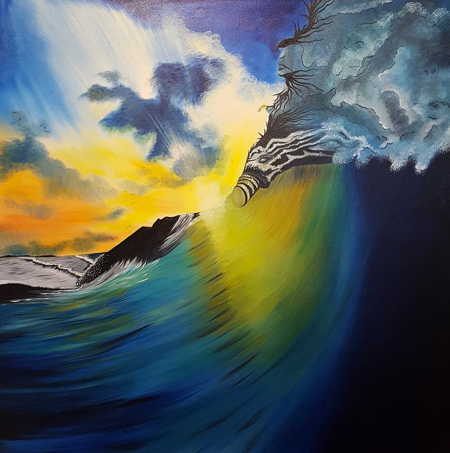 Ride The Wave Painting