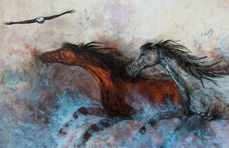 Ride the Wind Painting by Katherine Caughey
