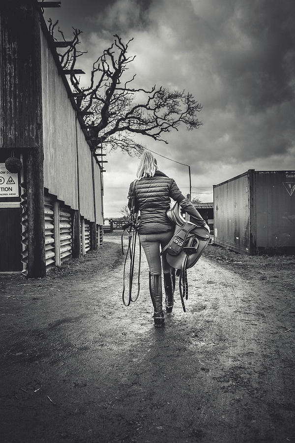 Equine Photograph - Ride Time by Samuel Whitton Equine Photograph - Ride Time by Samuel Whitton