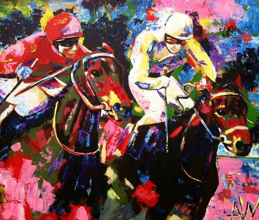 Ride To Glory Painting by Angie Wright