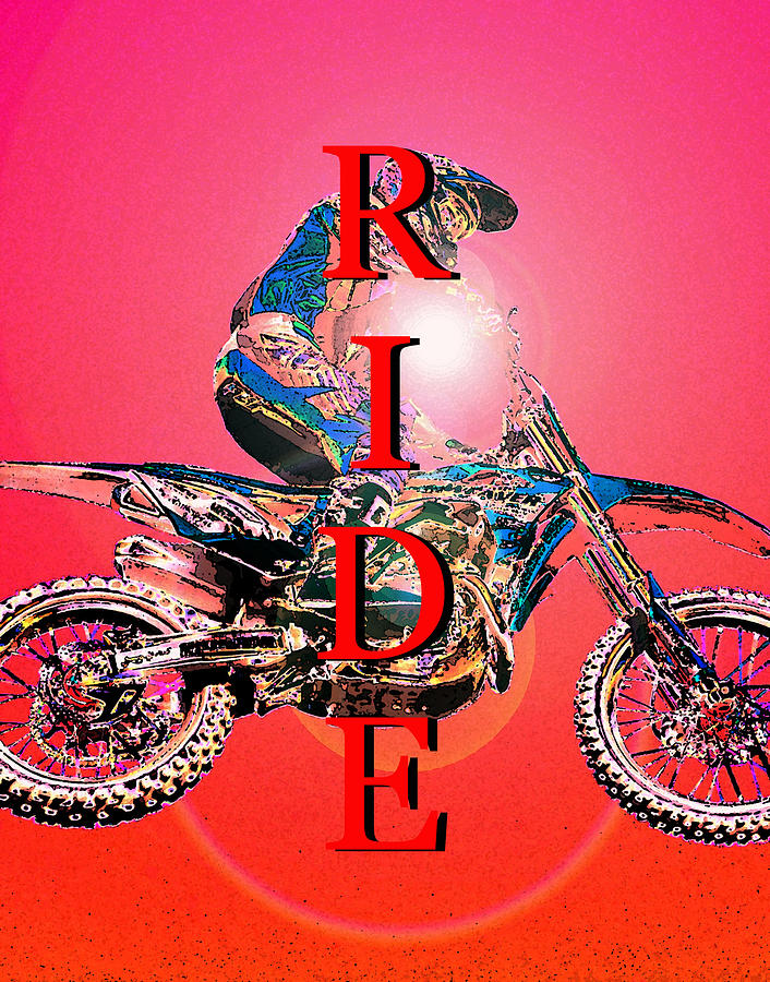 Ride work red Photograph by David Lee Thompson