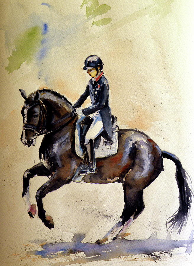 Rider III Painting by Kovacs Anna Brigitta
