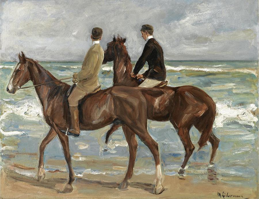 Riders on the Beach Painting by MotionAge Designs