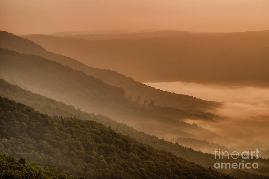 Ridge and Valley Sunrise Photograph by Thomas R Fletcher