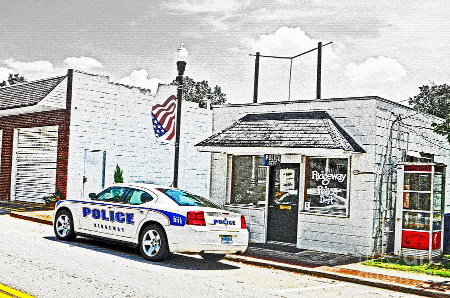 Ridgeway Police Department Photograph by Lydia Holly