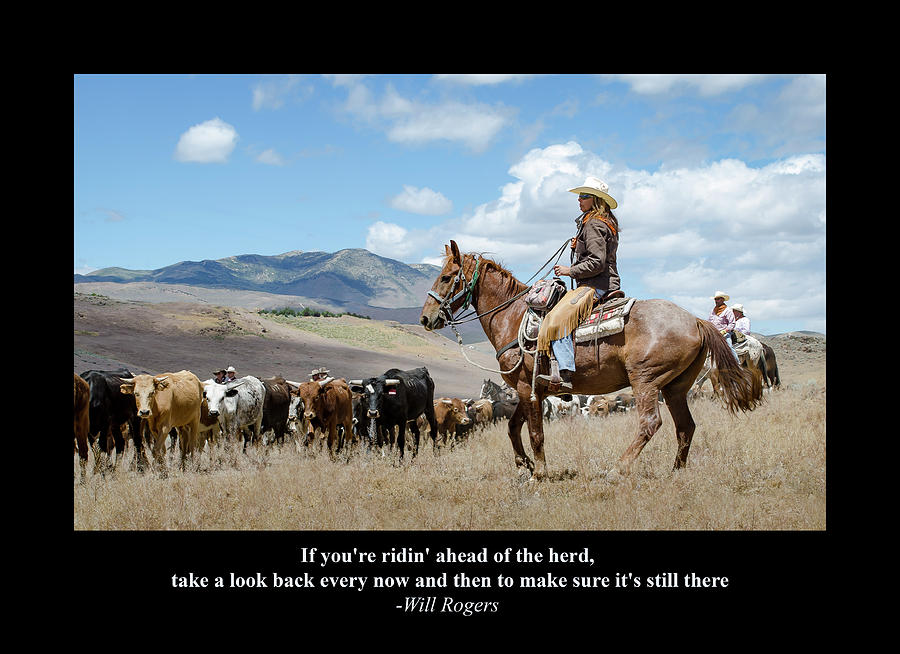Riding Herd Digital Art by Rick Mosher