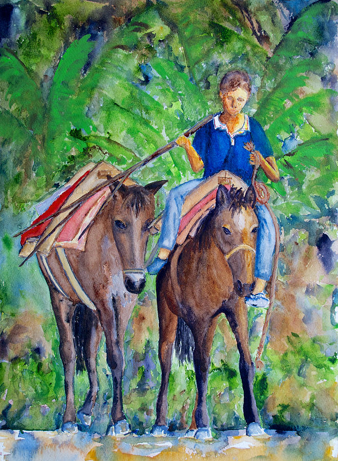 Riding Home Painting by Patricia Beebe