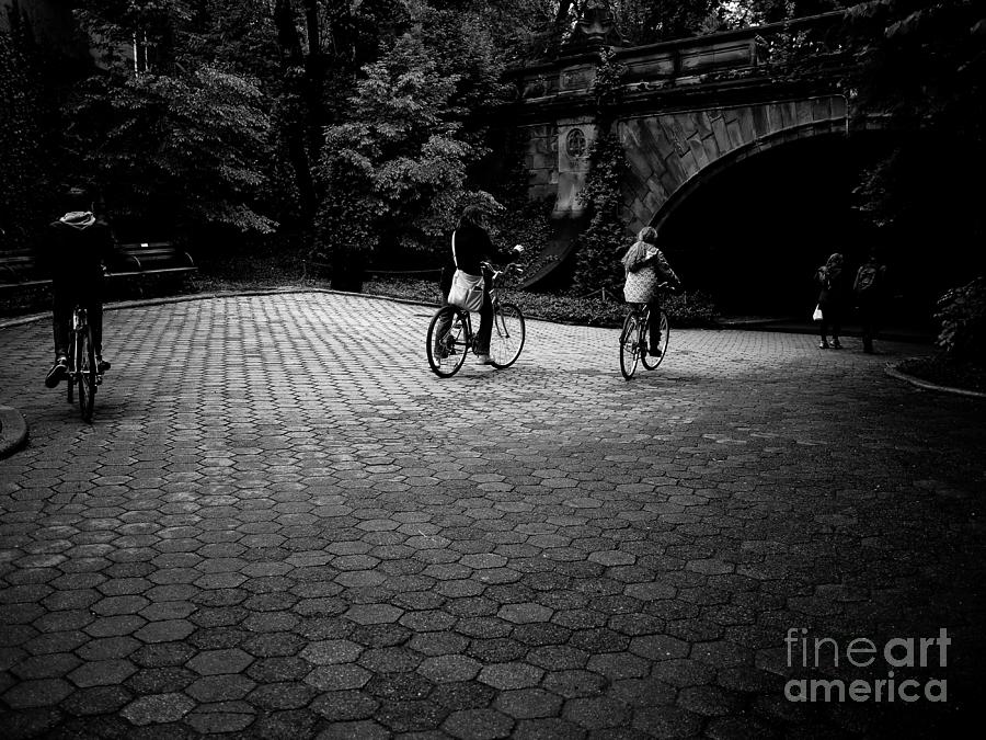 Biking in Central Park New York Photograph by M G Whittingham