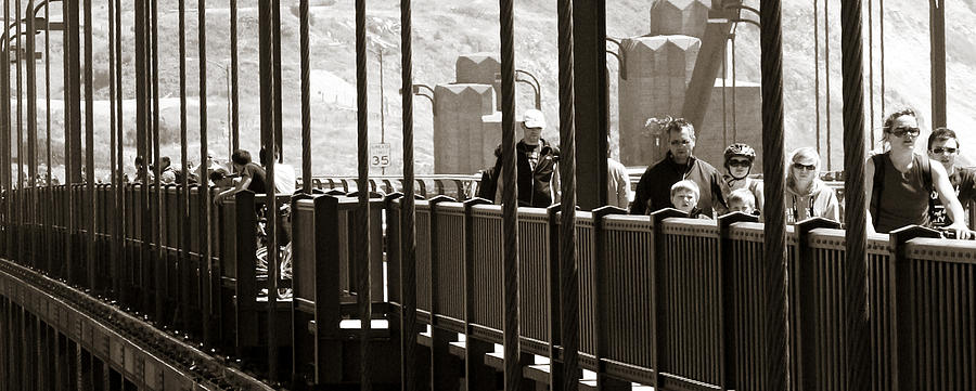 San Francisco Photograph - Riding the Golden Gate by Marilyn Hunt
