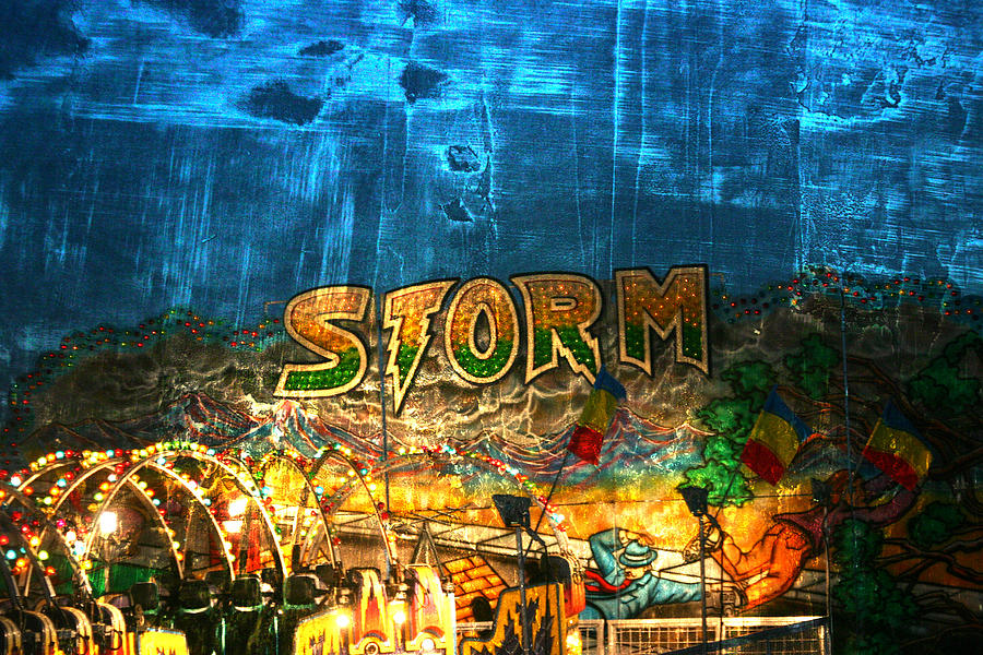 Sign Photograph - Riding the Storm by Toni Hopper