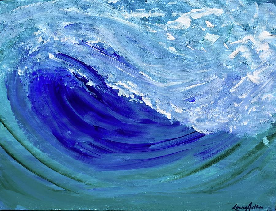 Riding The Wave Painting by Laurie Shiparski Authier - Fine Art America