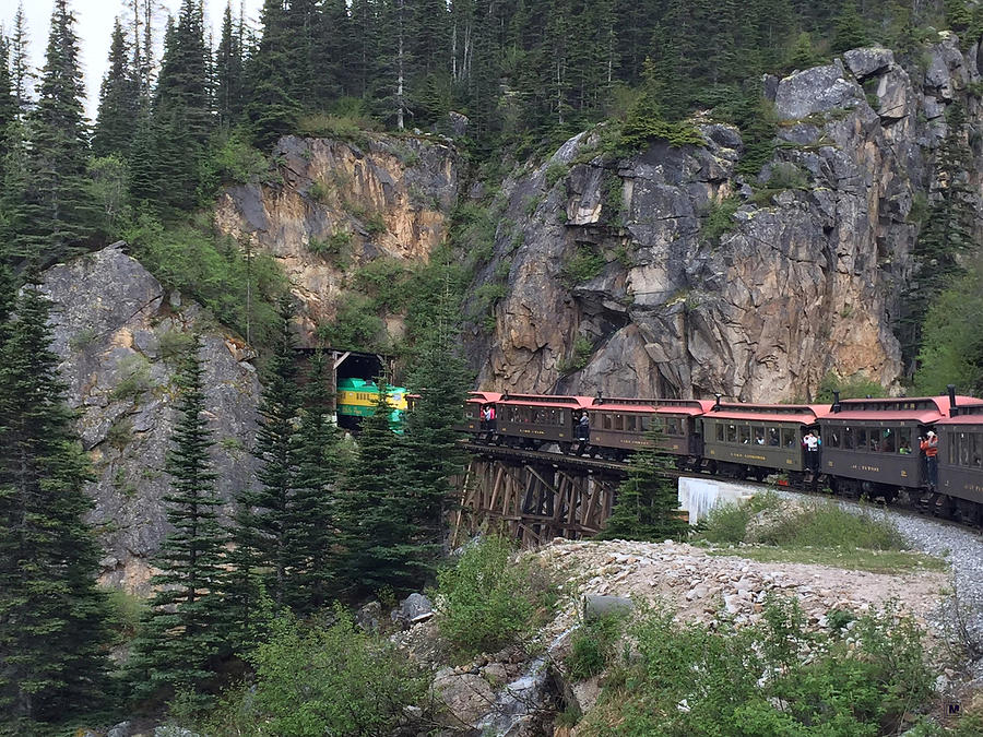 Riding the White Pass and Yukon Route Railroad 1 Photograph by Muriel ...