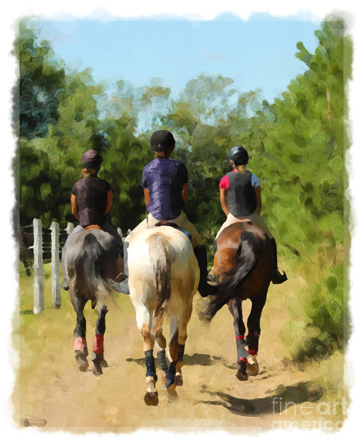 Riding Trio Photograph by Life With Horses