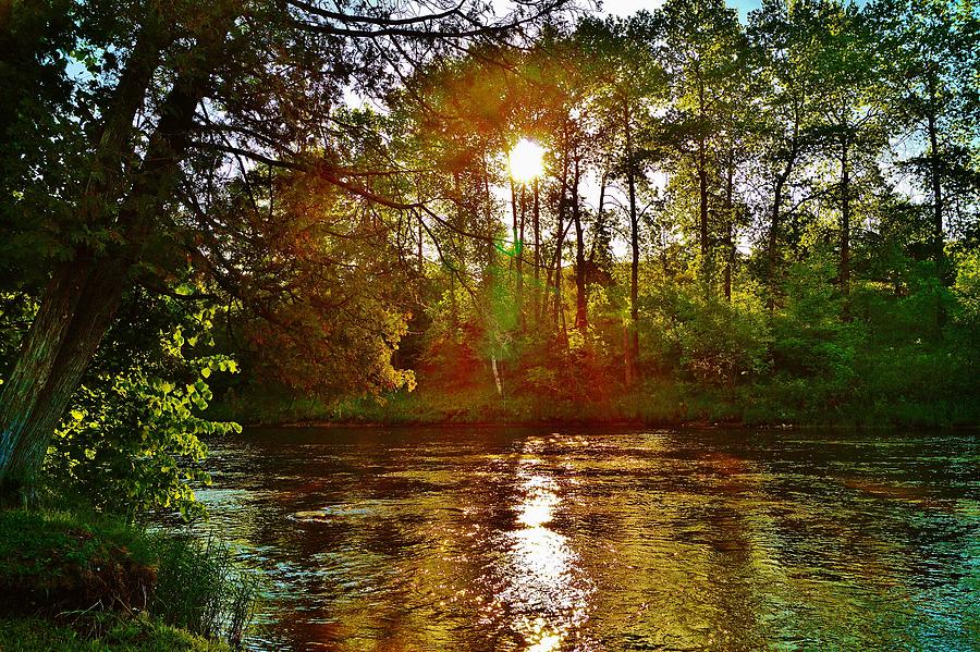 Rifle River Sunrise Photograph by Daniel Thompson