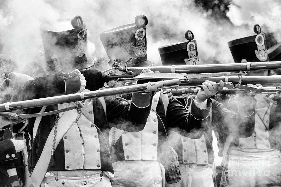 Black And White Photograph - Riflemen by Tim Gainey