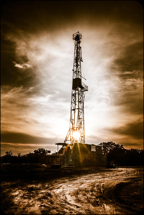 Sunset Photograph - Rig Life by Ryan Dove
