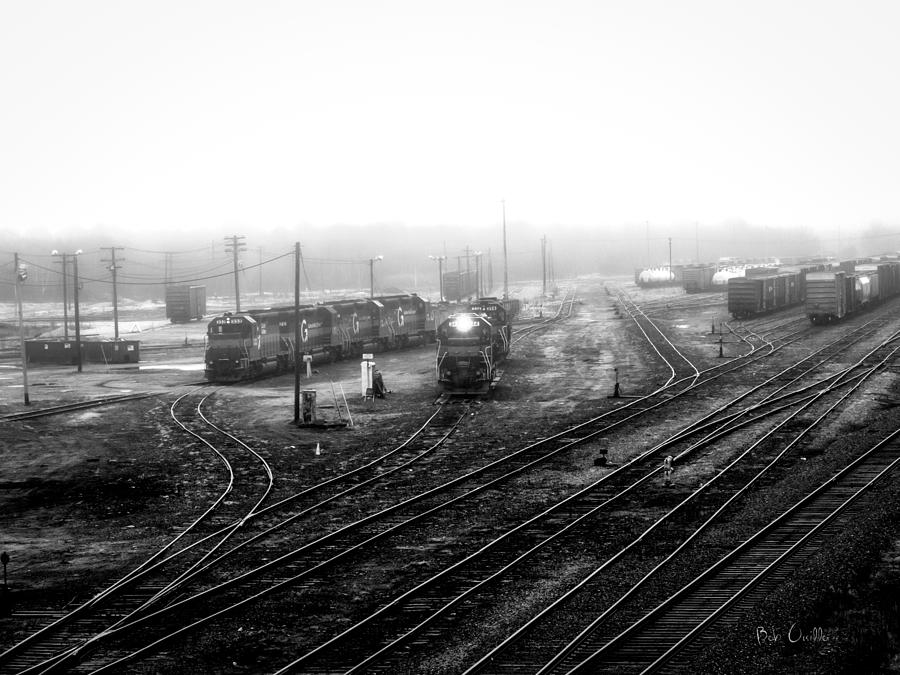 Train Photograph - Rigby Yard  South Portland by Bob Orsillo