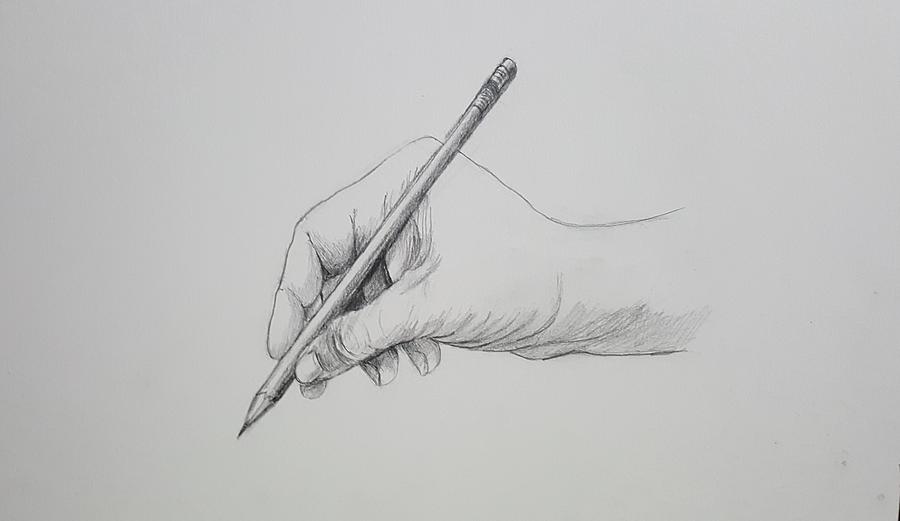 Right hand Drawing by Hae Kim
