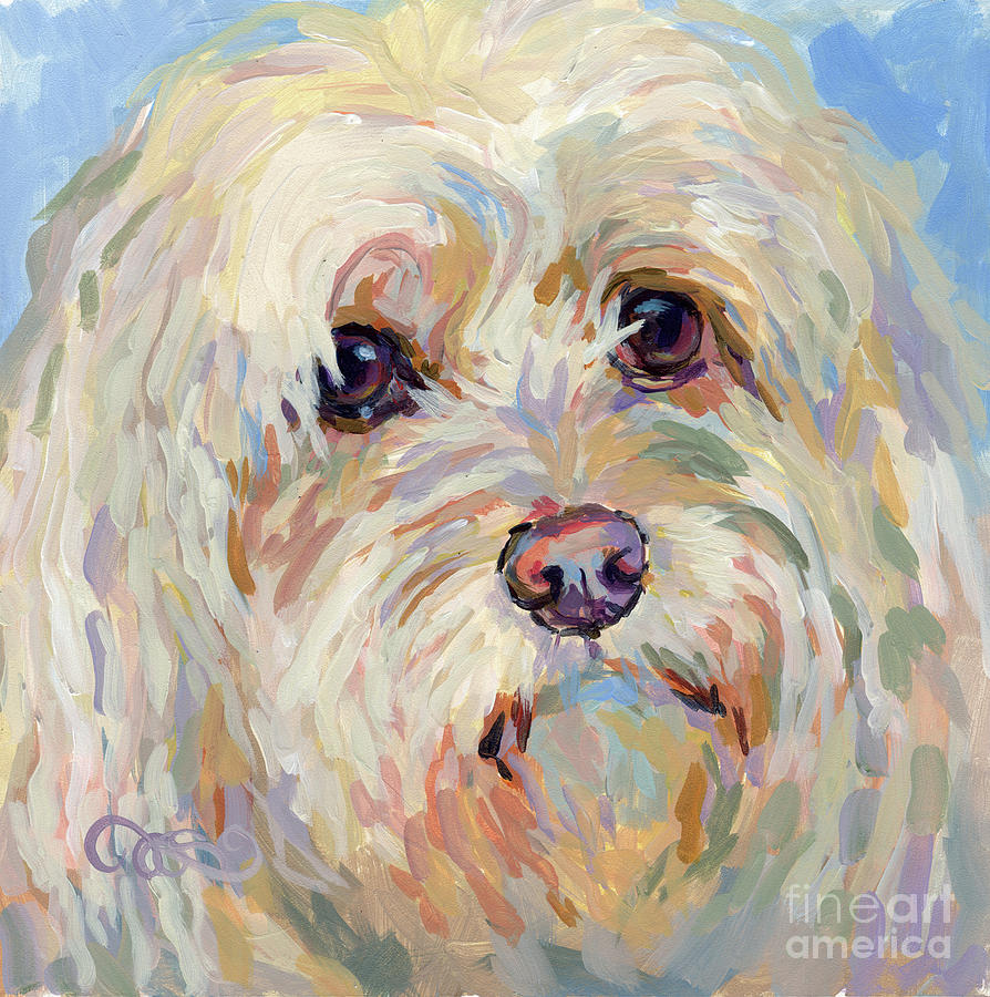 Shaggy Painting - Right Here by Kimberly Santini