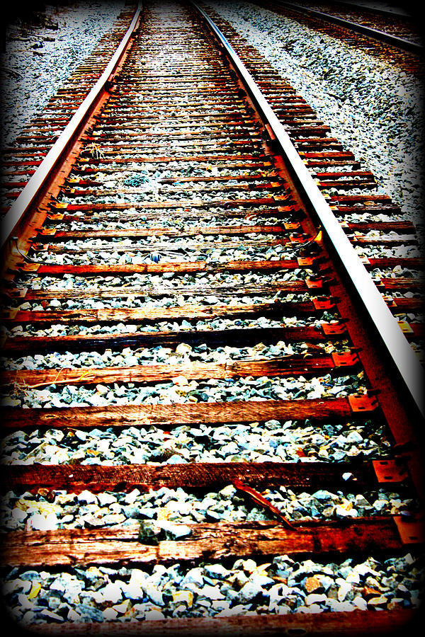Train Photograph - Right Side Of The Tracks by Devon Stewart