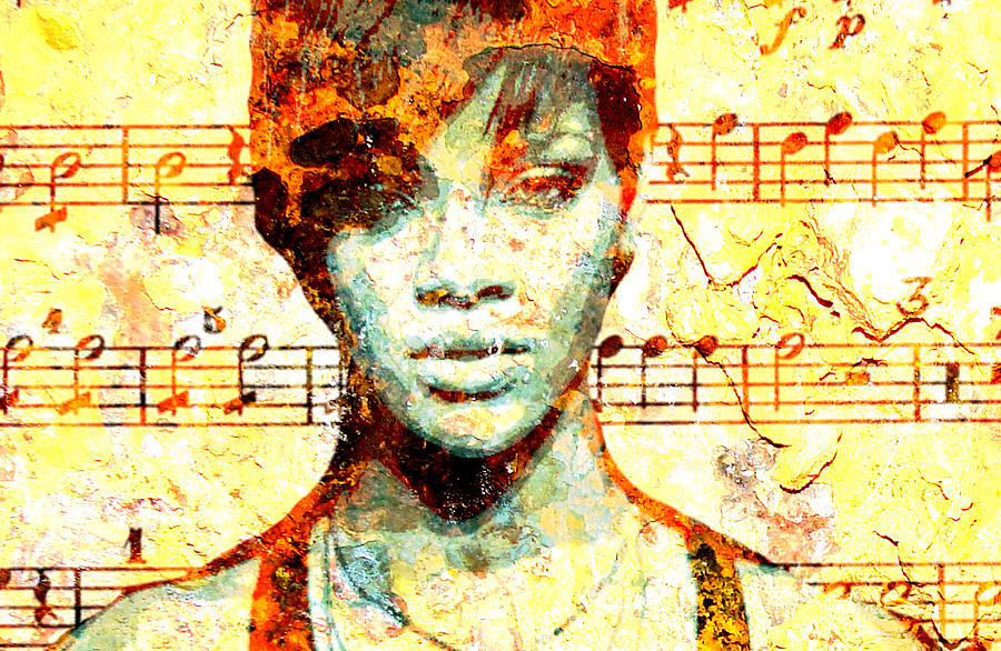 Rihanna Digital Art - Rihanna by Chandler  Douglas