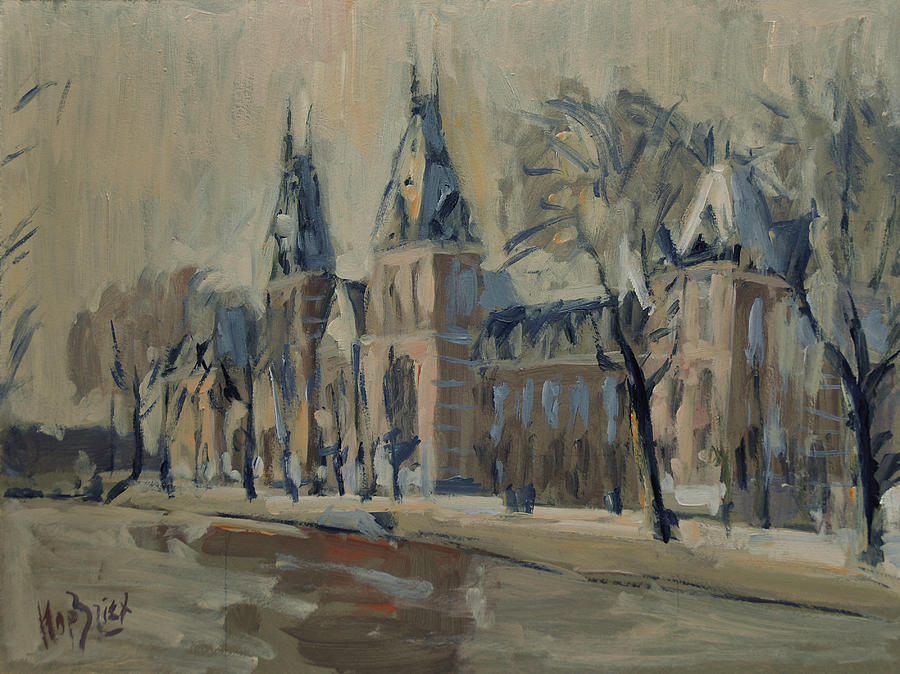 Rijksmuseum just after the rain Painting by Nop Briex
