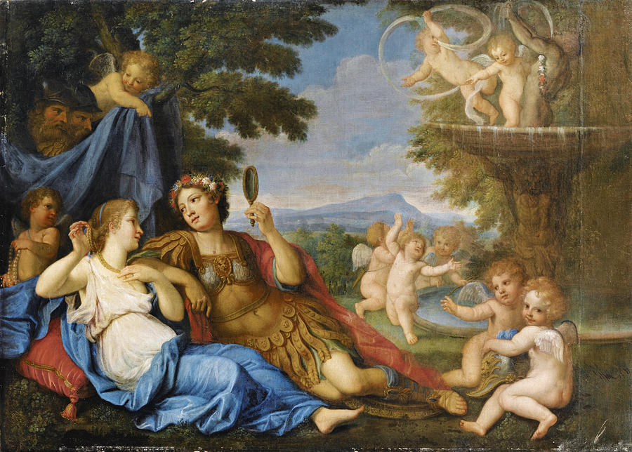 Rinaldo and Armida Painting by Circle of Francesco Albani