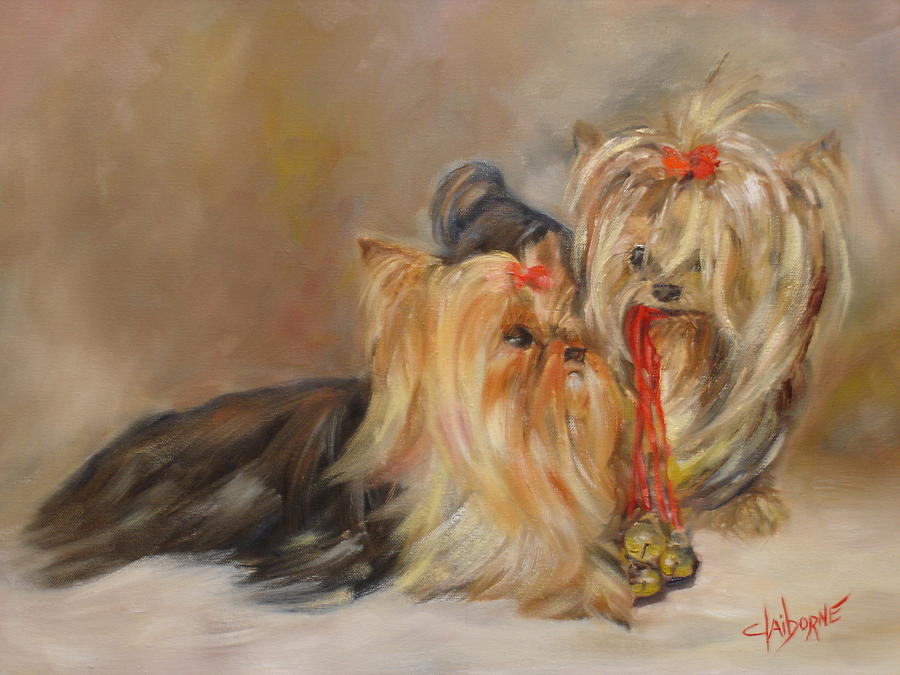 Christmas Painting - Ring My Jingle Bells  by Claiborne Hemphill-Trinklein