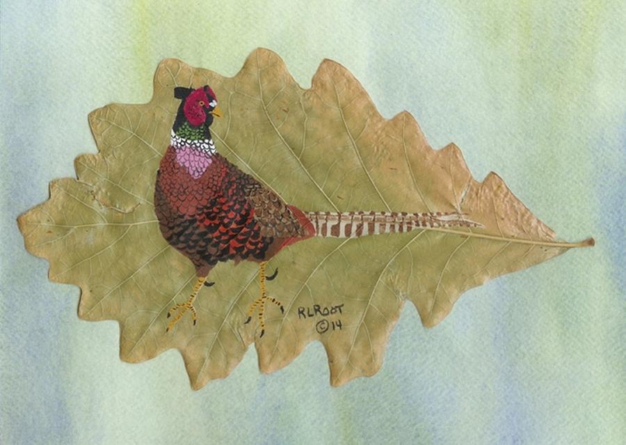 Wildlife Painting - Ring neck Pheasant by Ralph Root