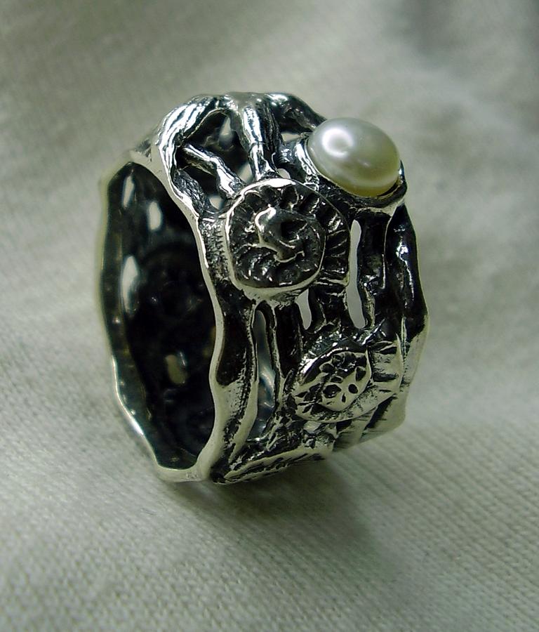 Ring Jewelry - Ring Silver 925 Pearl by Jonatan Kor