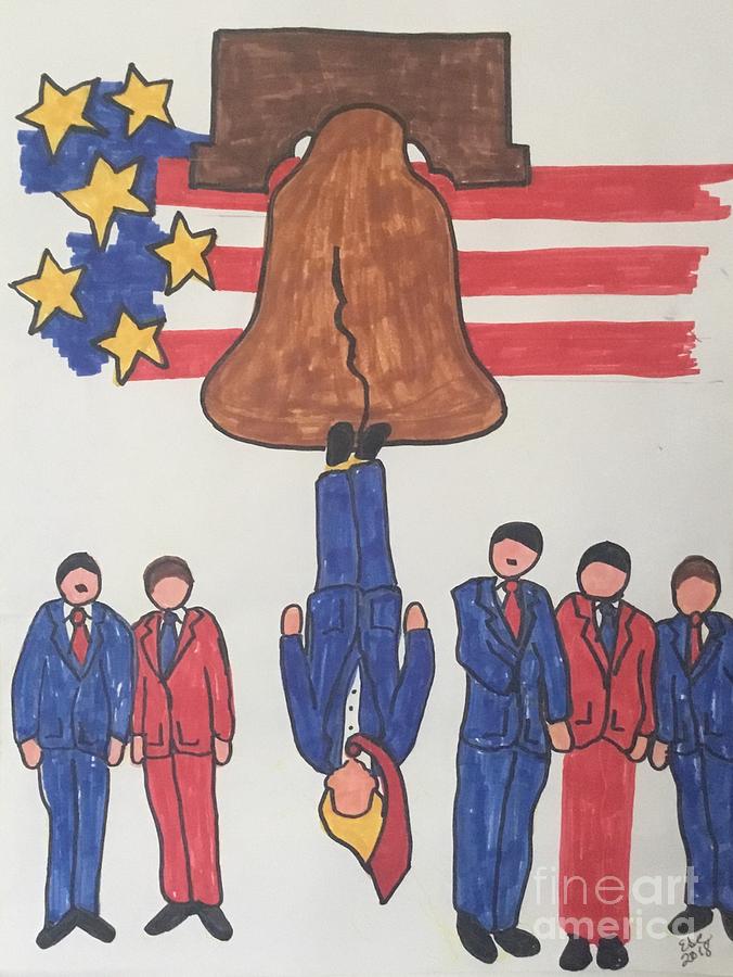 Ringing for Liberty Painting by Erika Jean Chamberlin
