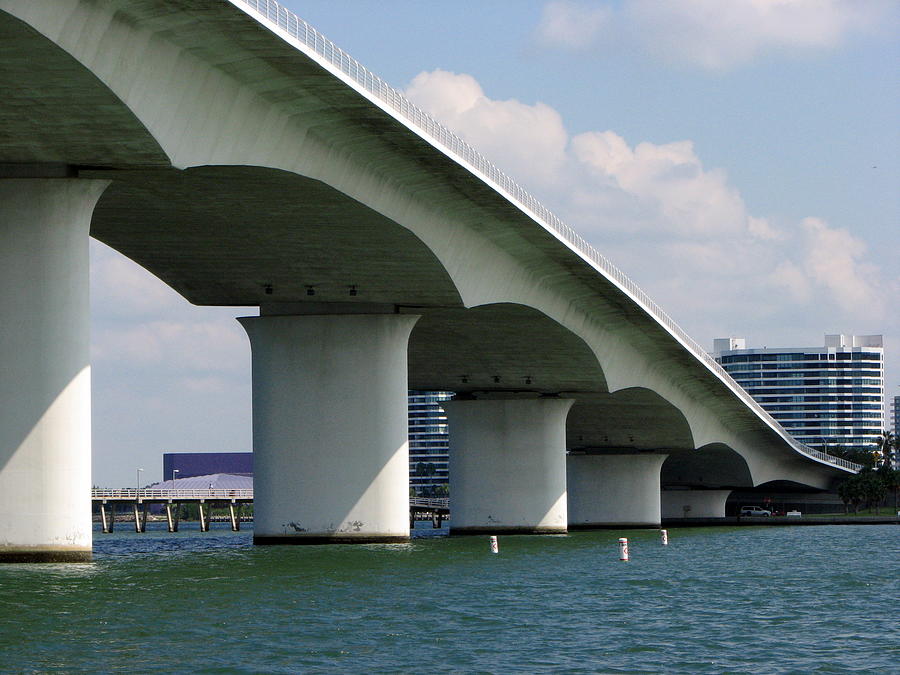 Ringling Bridge Photograph by T Guy Spencer