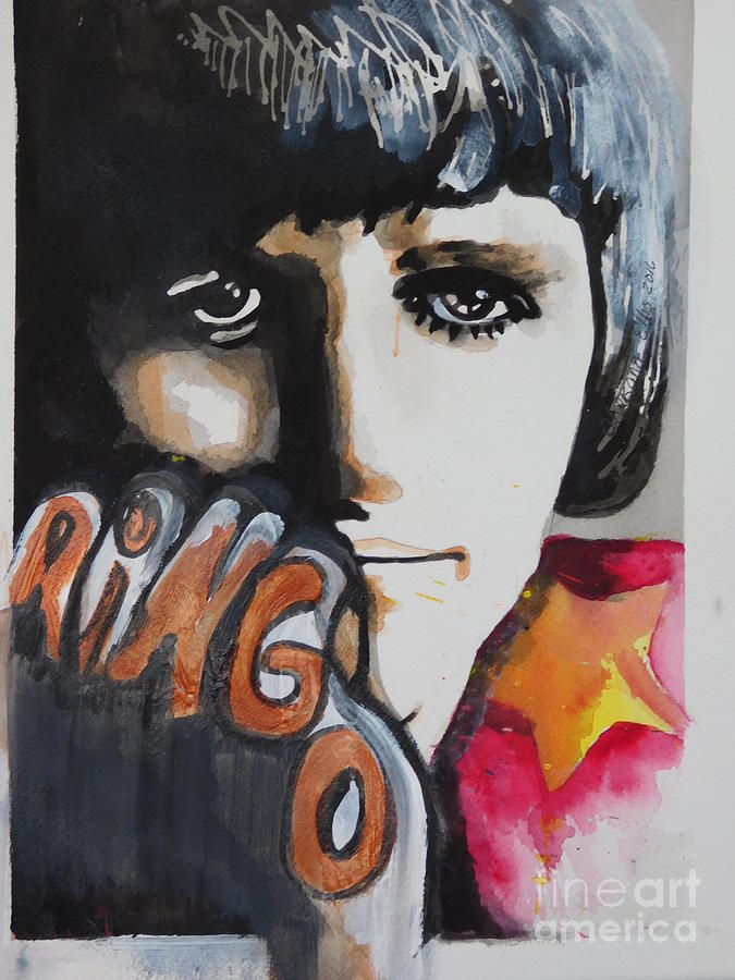 Ringo Starr 05 Painting by Chrisann Ellis