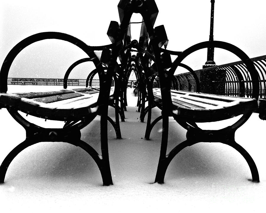 Rings and Arches in the Snow Photograph by Debra Banks