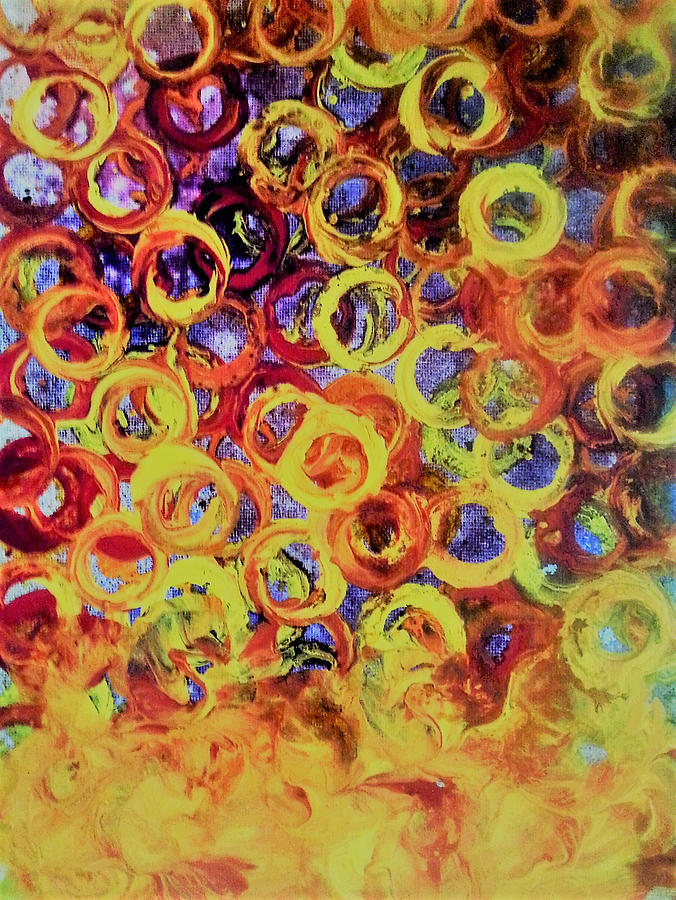 Rings of Fire Painting by Jan Pellizzer