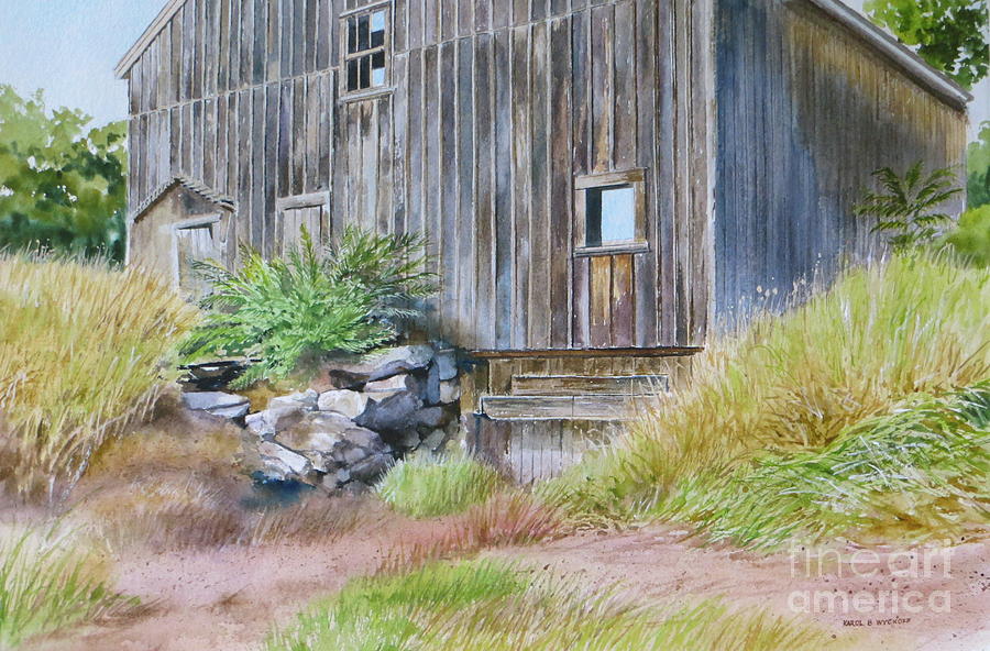 Rinky Dink Barn Painting by Karol Wyckoff