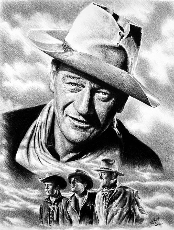 Rio Bravo Drawing by Andrew Read