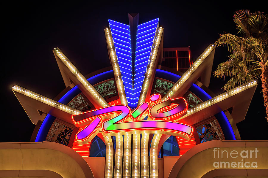 Las Vegas Photograph - Rio Casino Small Neon Sign by Aloha Art