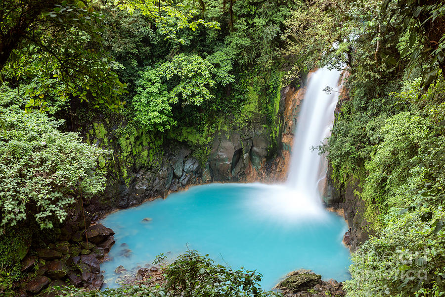 Rio Celeste waterfall - Costa Rica Photograph by Matteo Colombo