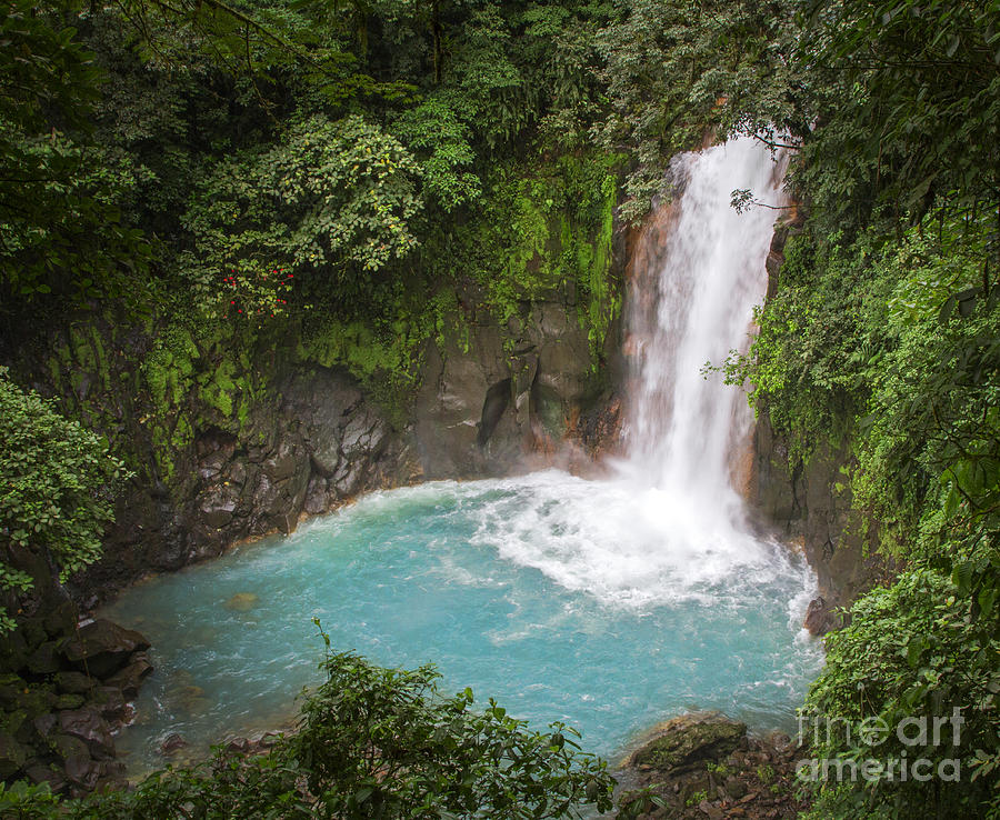 Rio Celeste Waterfall Photograph by Emma England - Fine Art America