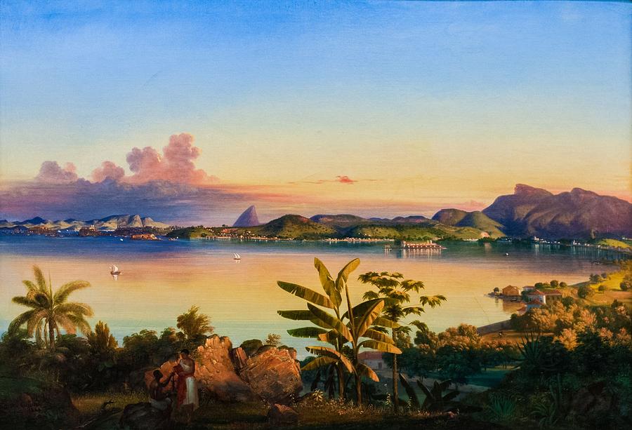 Rio de Janeiro by Alessandro Cicarelli 1844. Painting by Celestial Images