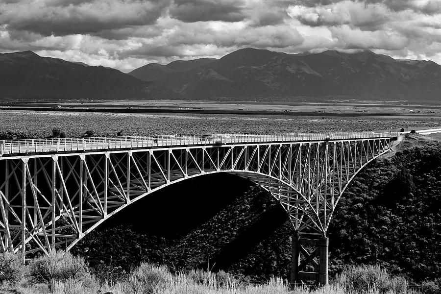 New Mexico Photograph - Rio Grande Gorge Bridge by Lea Rhea Photography New Mexico Photograph - Rio Grande Gorge Bridge by Lea Rhea Photography