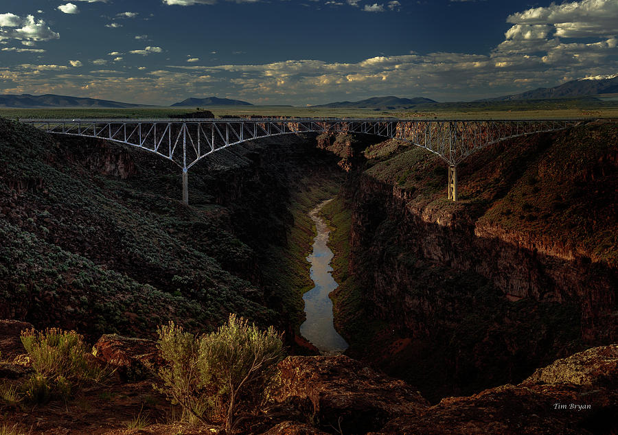 Bridge Photograph - Rio Grande Bridge- Taos NM by Tim Bryan