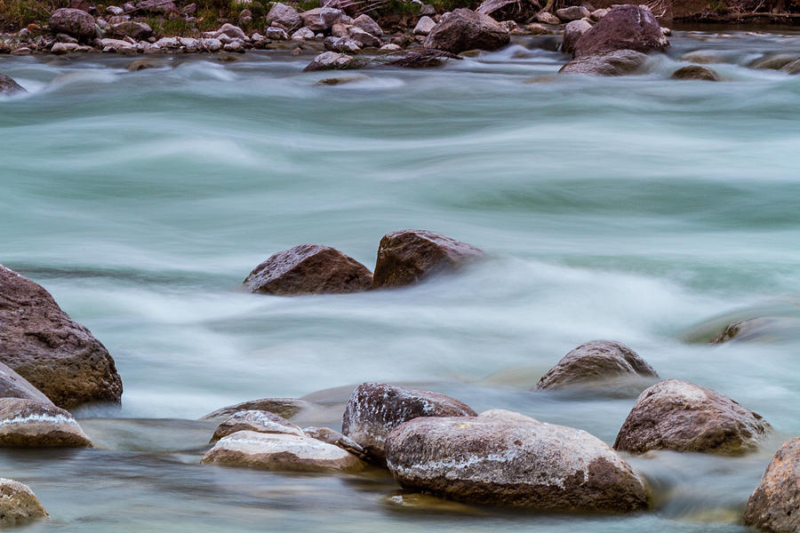Rio Grande Flow Through Stones Photograph by SR Green